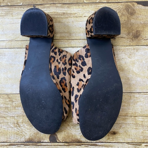 Matisse Women's Damsel Leopard Cow Hair slide women’s size 8.5 - Picture 4 of 5